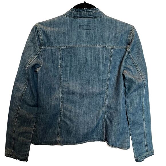 Baccini Women's Faded Blue Denim Jacket Size XS - Picture 2 of 6